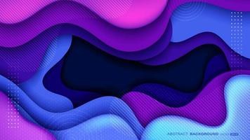 Colorful geometric abstract background design with fluid gradient shapes composition vector