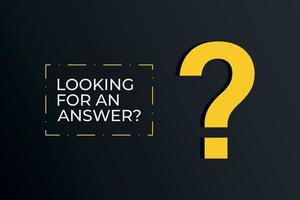 Looking for an answer question mark background vector