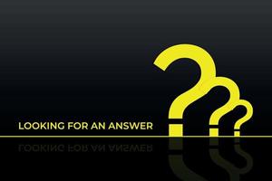 Looking for an answer question mark background vector
