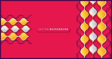 Abstract geometric pendant design in magenta background-01 vector