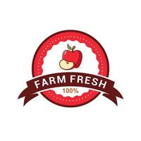 plantilla de vector de logotipo de fruta de manzana