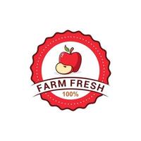 plantilla de vector de logotipo de fruta de manzana