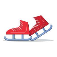 ice skates isolated vector illustration