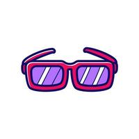 Sunglasses vector illustration with cute hand-drawn style isolated on white background