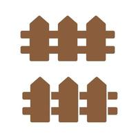 Fence icon isolated flat design vector illustration.