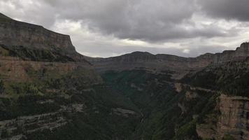 Aerial video of Parque Nacional Ordesa y Monte Perdido