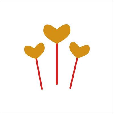 modified sign love icon logo vector design