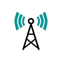 Tower Signal Antenna Icon Vector Illustration Logo Template