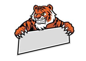 tiger grip sign vector