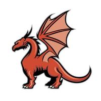 dragon mascot logo vector