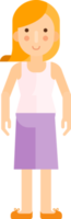 gente, mujer, plano, color, icono png