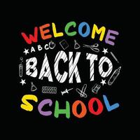 Back To School T-shirt Design vector