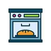 icono de horno para su sitio web, móvil, presentación y diseño de logotipo. vector