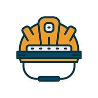 icono de casco para su sitio web, móvil, presentación y diseño de logotipo. vector