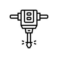 jack hammer icon for your website, mobile, presentation, and logo design. vector