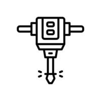 jack hammer icon for your website, mobile, presentation, and logo design. vector