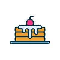 pancake icon for your website, mobile, presentation, and logo design. vector