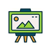 canvas icon for your website, mobile, presentation, and logo design. vector