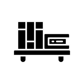 bookshelf icon for your website, mobile, presentation, and logo design. vector