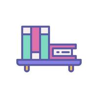 bookshelf icon for your website, mobile, presentation, and logo design. vector