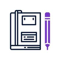 notebook icon for your website, mobile, presentation, and logo design. vector