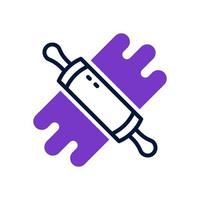 rolling pin icon for your website, mobile, presentation, and logo design. vector