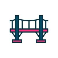 icono de puente para su sitio web, móvil, presentación y diseño de logotipo. vector