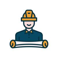 architect icon for your website, mobile, presentation, and logo design. vector