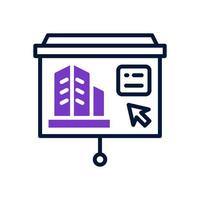 presentation icon for your website, mobile, presentation, and logo design. vector