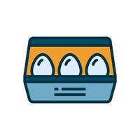 icono de huevos para su sitio web, móvil, presentación y diseño de logotipo. vector