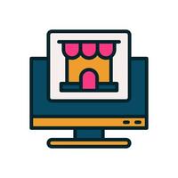 online store icon for your website, mobile, presentation, and logo design. vector