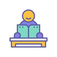 reading icon for your website, mobile, presentation, and logo design. vector