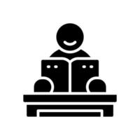 reading icon for your website, mobile, presentation, and logo design. vector