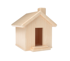 mini casa de madera pequeña casa de madera ilustración 3d png
