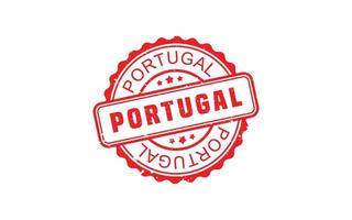 caucho de sello de portugal con estilo grunge sobre fondo blanco vector