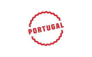 PORTUGAL stamp rubber with grunge style on white background vector