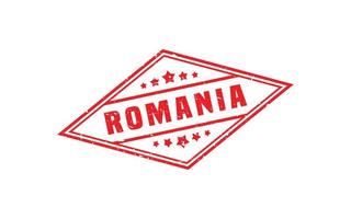 ROMANIA stamp rubber with grunge style on white background vector