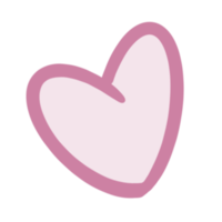 Pink heart digital clipart png