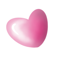 Pink heart digital clipart png