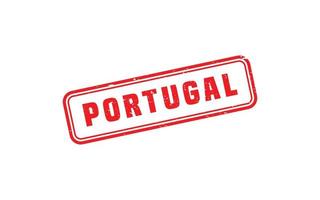 caucho de sello de portugal con estilo grunge sobre fondo blanco vector