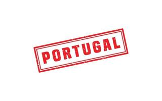 PORTUGAL stamp rubber with grunge style on white background vector