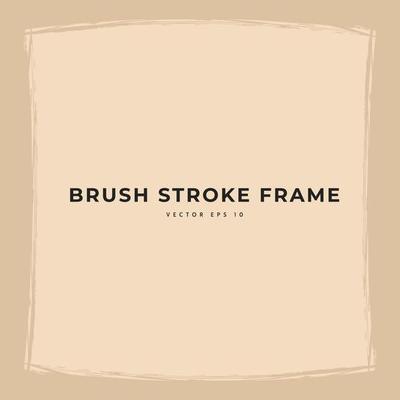 Grunge brush stroke frame background border decoration