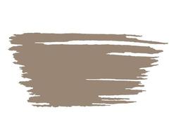 Hand drawn brush stroke, beige stain. vector