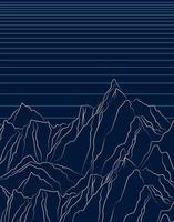 Abstract wave lines vector