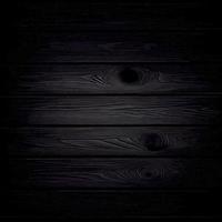 Dark wood texture with knots, board background - Vector