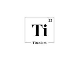 vector de icono de titanio. 22 ti titanio