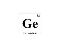 Germanium icon vector. 32 Ge Germanium vector