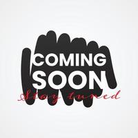 Coming soon illustration template design vector