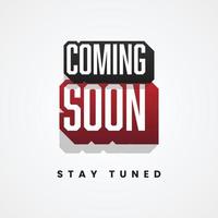 Coming soon illustration template design vector