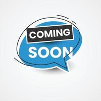 Coming soon illustration template design vector